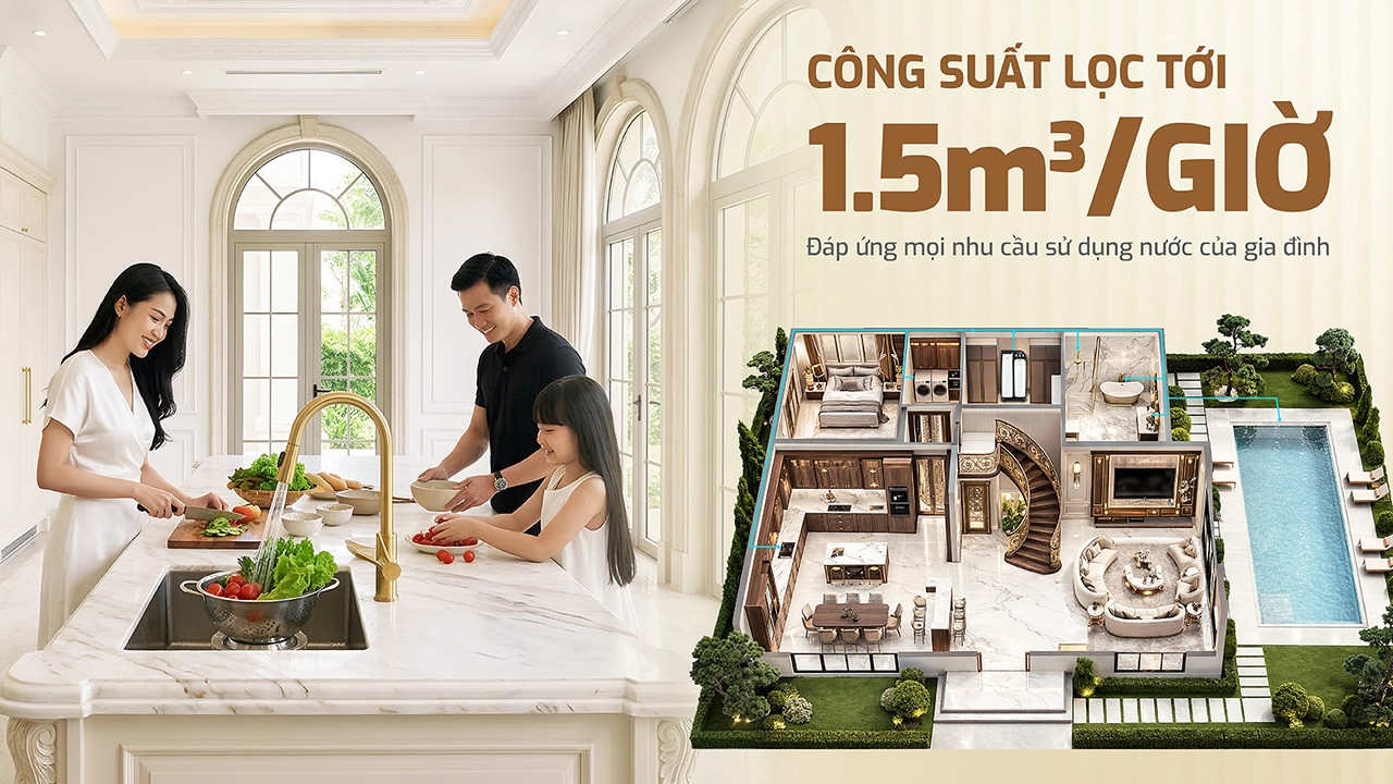 Lọc tổng trung tâm cao cấp Karofi WHF - E666